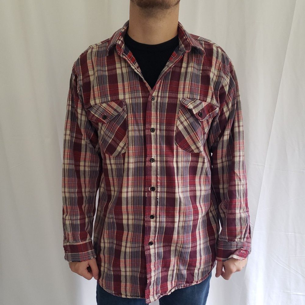 90s Oshkosh B'Gosh‎ Red and Blue Plaid Flannel